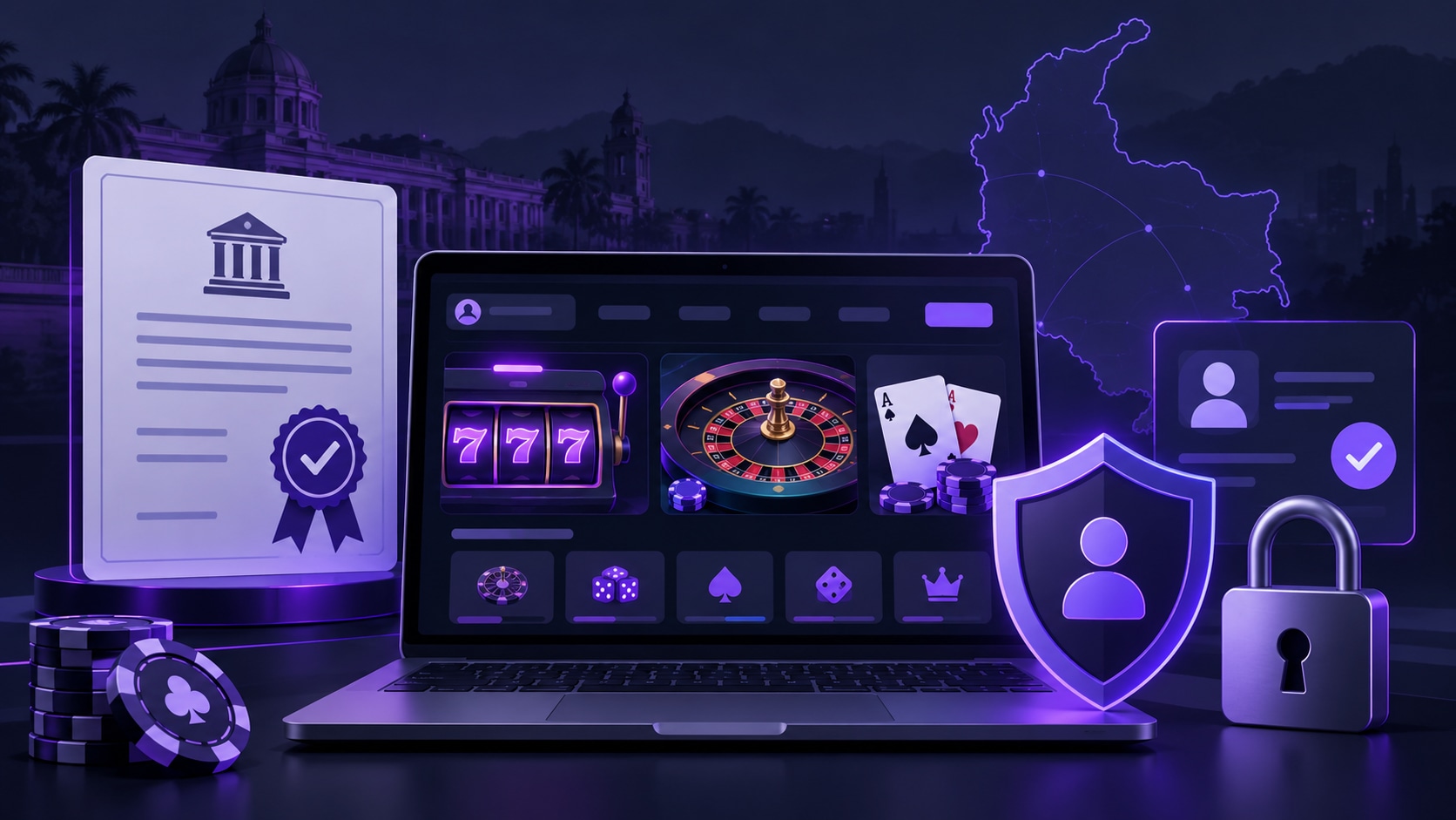 Casinos online legales en Colombia y regulación de Coljuegos